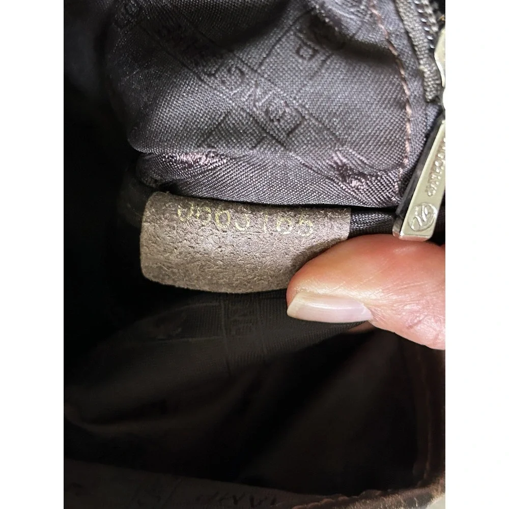 Longchamp‎ Leather Tote Pebbled Leather Luxury Bag GUC Brown